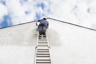 Peinture extérieure à Giel-Courteilles — façades et ravalement