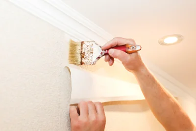 Pose de papier peint à Giel-Courteilles — revêtements muraux et toiles de verre